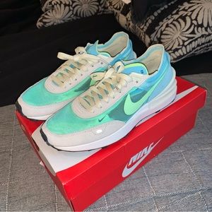 Nike Waffle One Aqua/Lime Glow